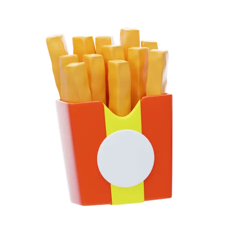 Frites  3D Icon