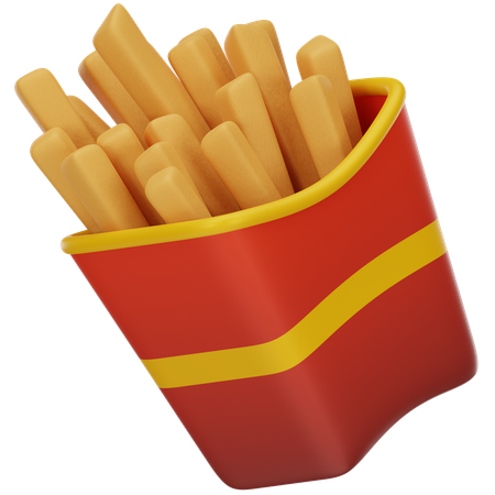 Frites  3D Icon