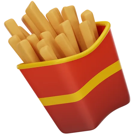 Frites  3D Icon