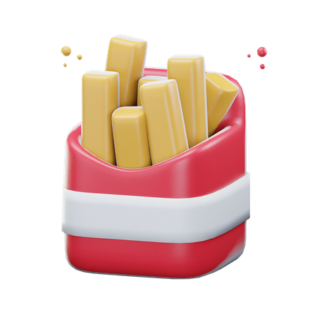 Frites  3D Icon