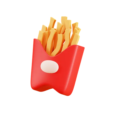 Frites  3D Icon