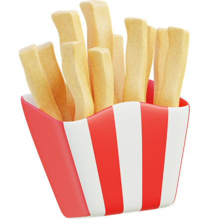 Frites  3D Icon