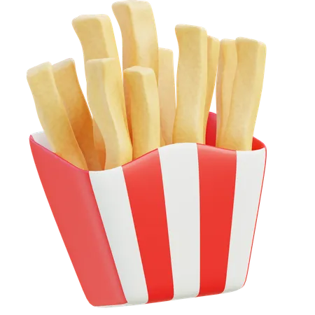 Frites  3D Icon