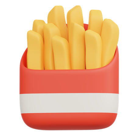 Frites  3D Icon