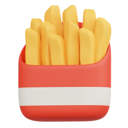 Frites  3D Icon