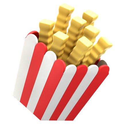 Frites  3D Icon