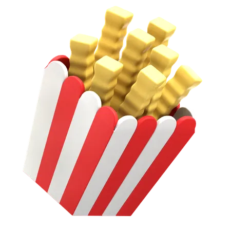 Frites  3D Icon