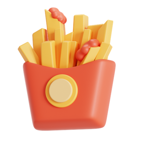 Frites  3D Icon