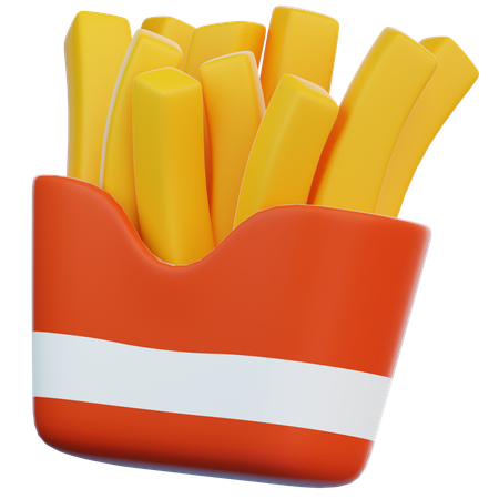 Frites  3D Icon