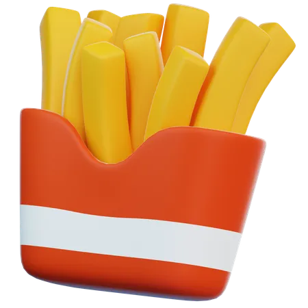 Frites  3D Icon