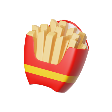 Frites  3D Icon