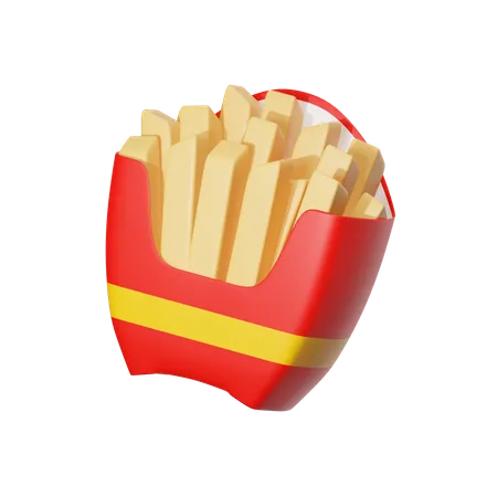 Frites  3D Icon