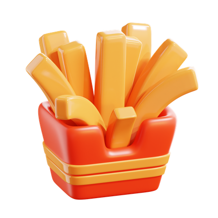 Frites  3D Icon