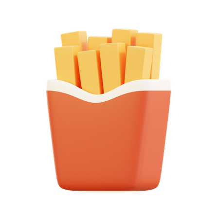 Frites  3D Icon