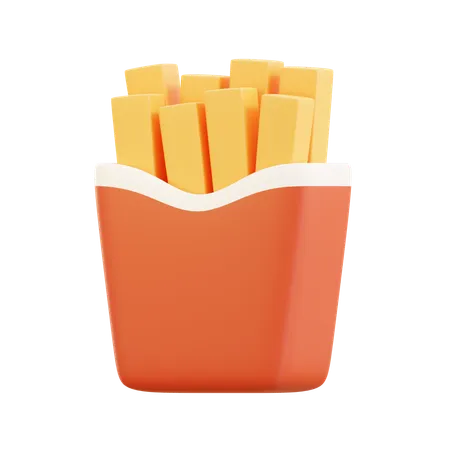 Frites  3D Icon