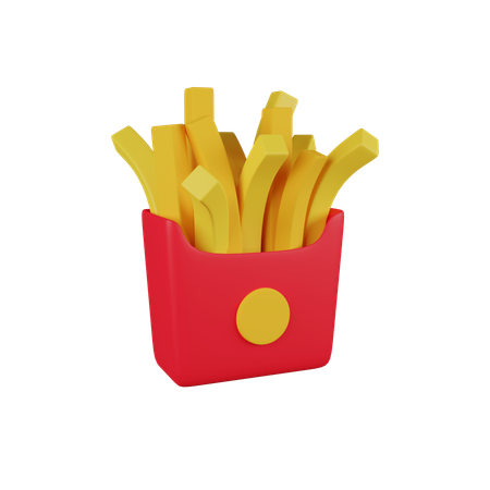 Frites  3D Icon