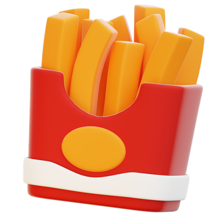 Frites  3D Icon