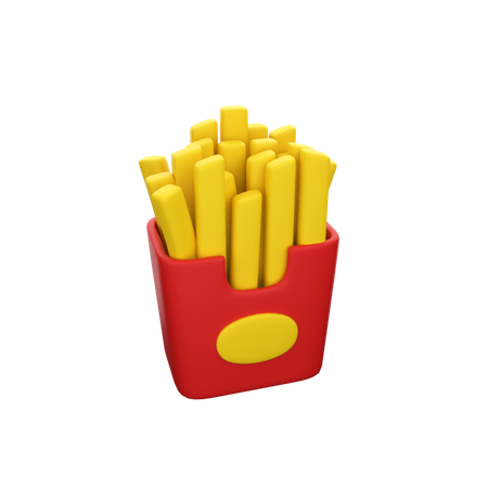 Frites  3D Icon