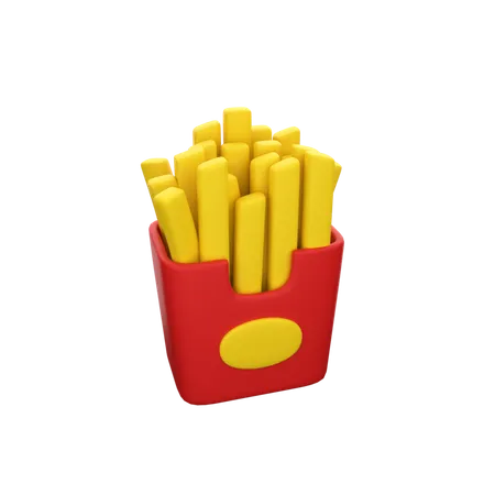 Frites  3D Icon