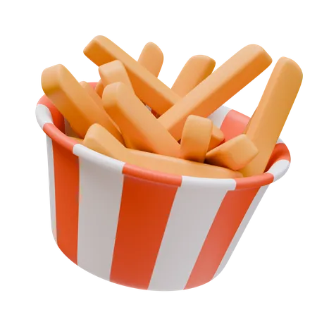 Frites  3D Icon