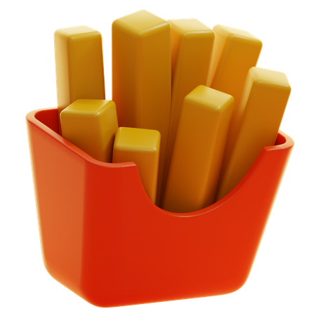 Frites  3D Icon