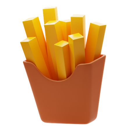 Frites  3D Icon