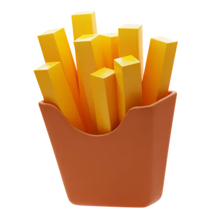 Frites  3D Icon