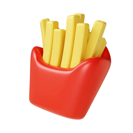 Frites  3D Icon