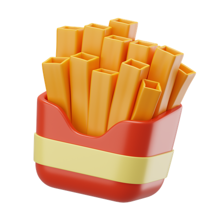 Frites  3D Icon