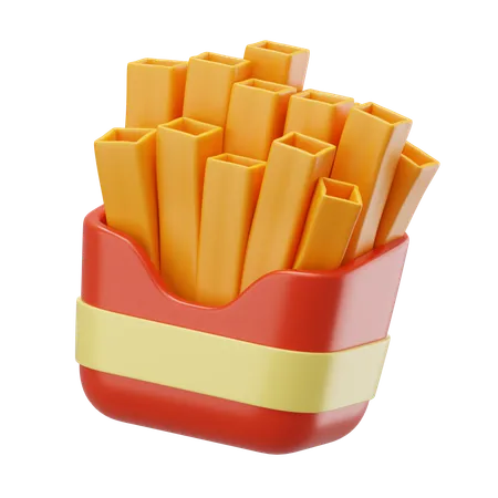 Frites  3D Icon