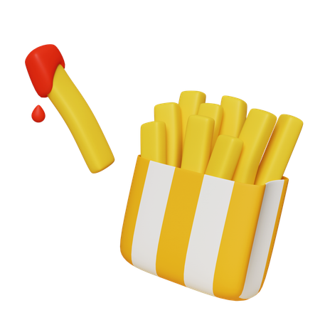 Frites  3D Icon