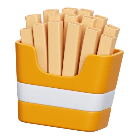 Frites  3D Icon