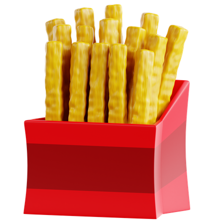 Frites  3D Icon