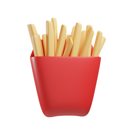 Frites  3D Illustration