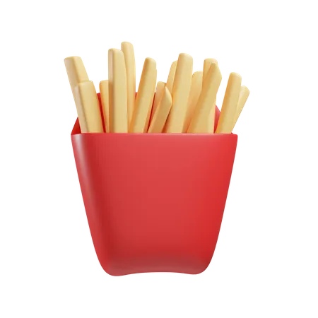 Frites  3D Illustration