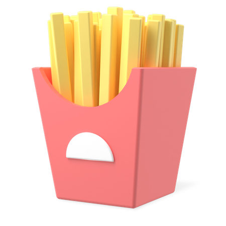 Frites  3D Illustration