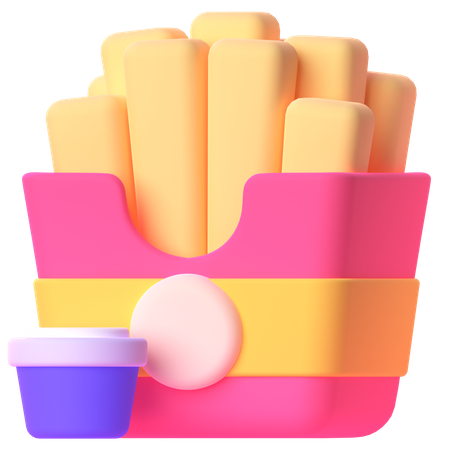 Frites  3D Icon