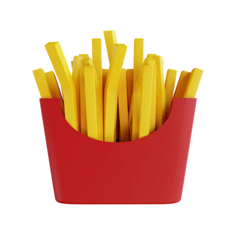 Frites  3D Icon