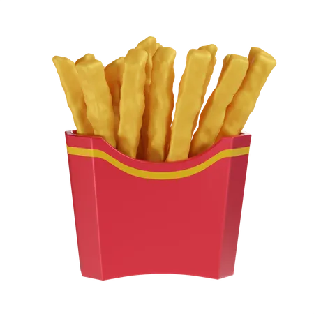 Frites  3D Icon