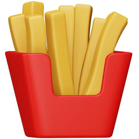 Frites  3D Icon