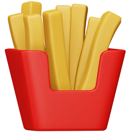 Frites  3D Icon