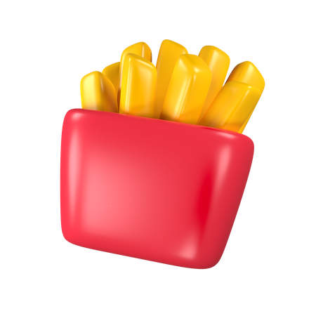 Frites  3D Icon