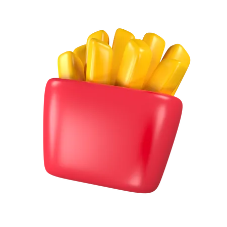 Frites  3D Icon