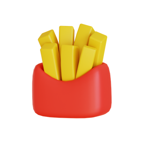 Frites  3D Icon