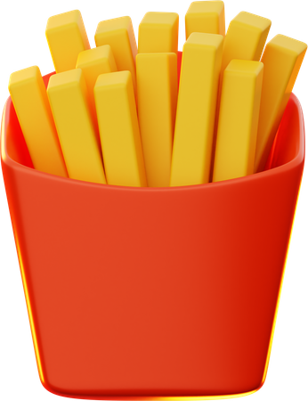 Frites  3D Icon