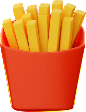 Frites  3D Icon