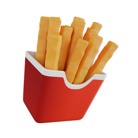 Frites  3D Icon