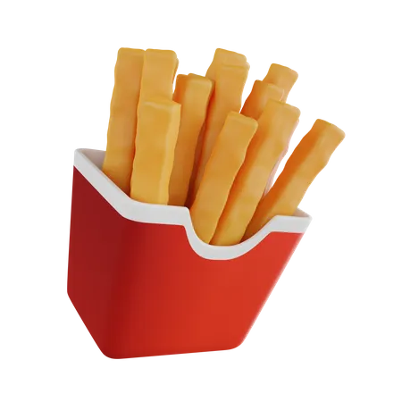 Frites  3D Icon