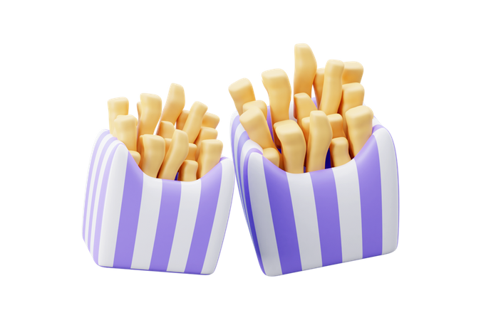 Frites  3D Icon