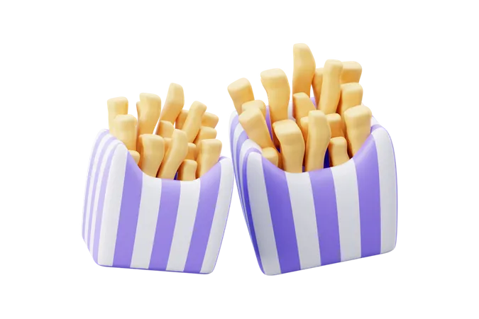 Frites  3D Icon